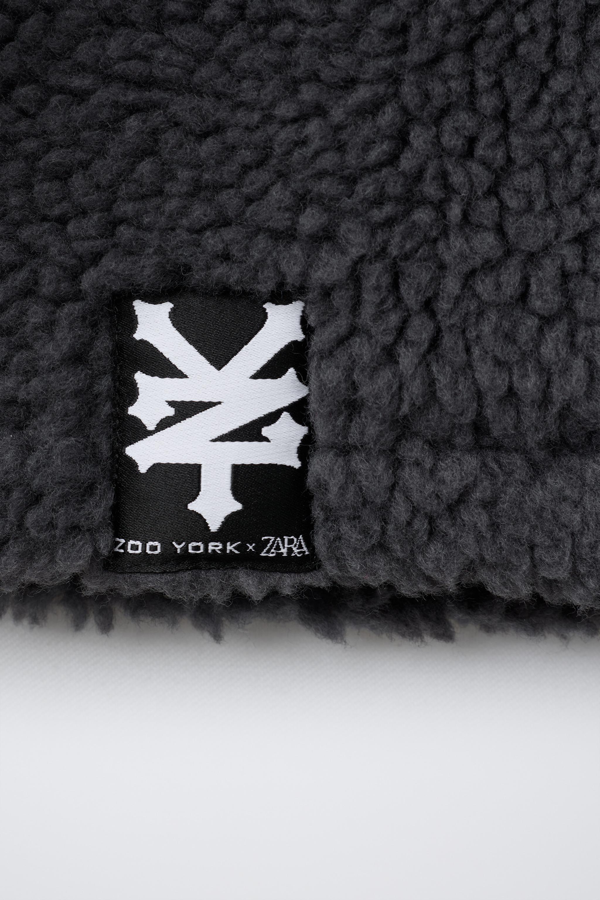ZOO YORK® X ZARA REMOVABLE HOOD EMBROIDERED FLEECE OVERSHIRT